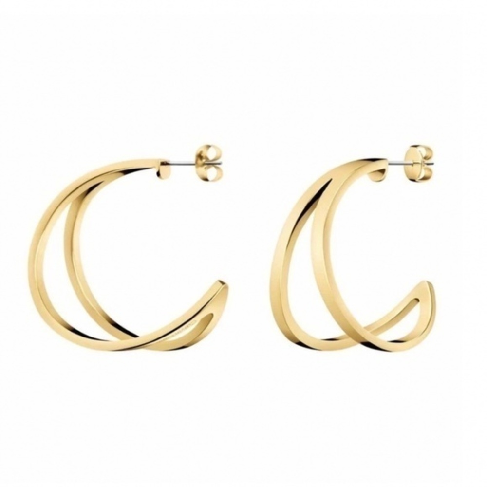 Calvin Klein Outline Split Hoop Earrings